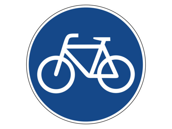Verkehrszeichen 237 Sonderweg Radfahrer Radfahrausbildung Grundschule Parcours